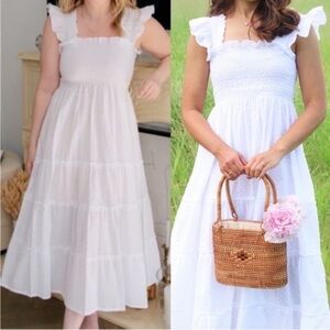 ⭐️Hill House The Ellie Nap Dress White Swiss Dot⭐️